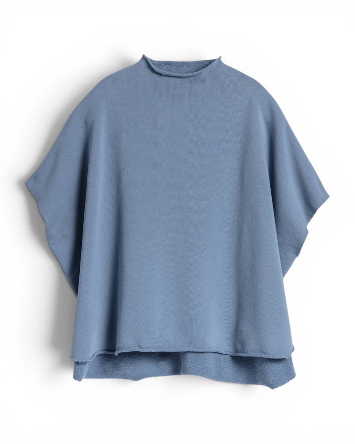 Frank And Eileen Funnel Neck Capelet In Jean