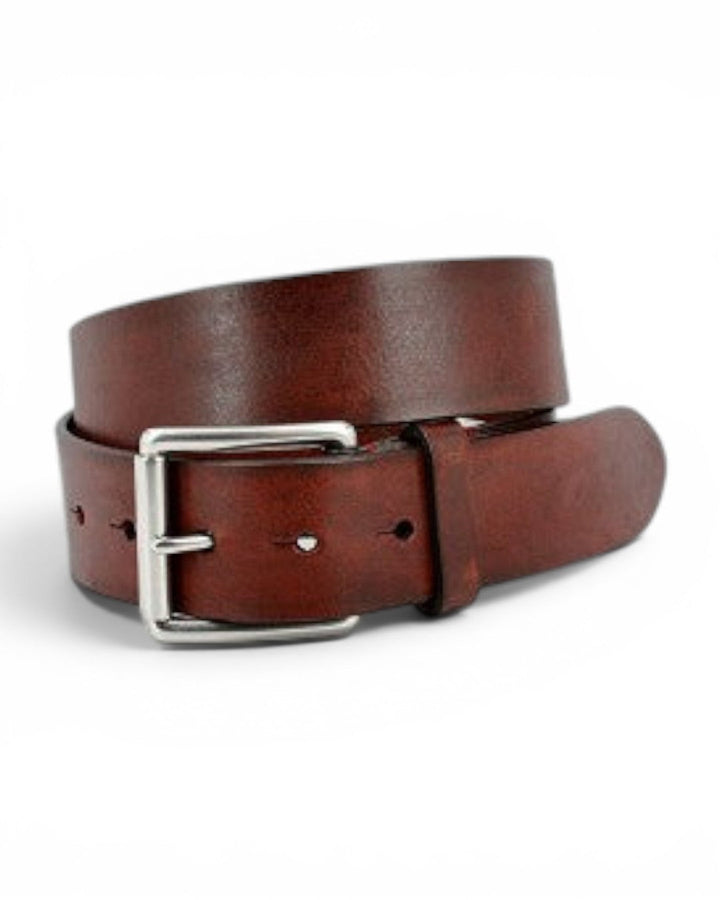 Torino Belts Hand Burnished Bridle Leather Color: Brown
