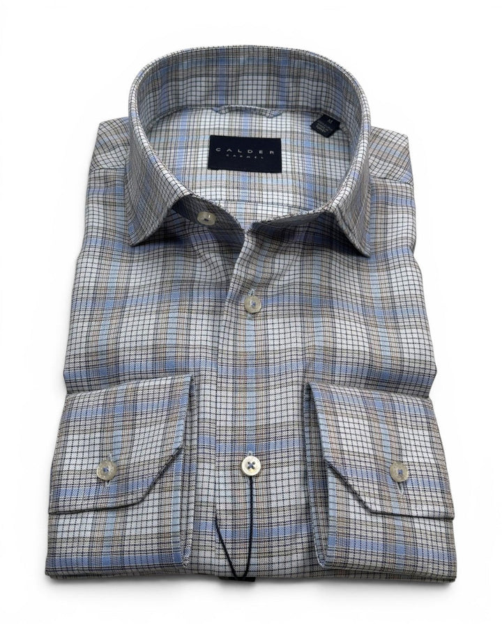 Calder Luxe Melange Multi Color Check Plaid