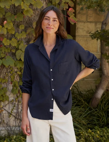 Frank &amp; Eileen Relaxed Button-Up Shirt in Navy
