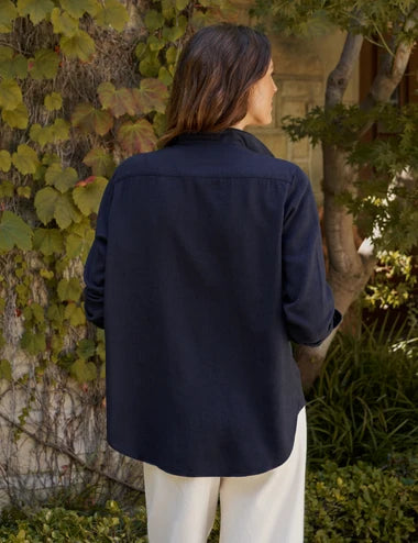 Frank &amp; Eileen Relaxed Button-Up Shirt in Navy