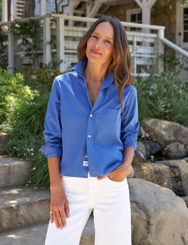 Frank &amp; Eileen Untuckable Button-Up Shirt in Royal Blue