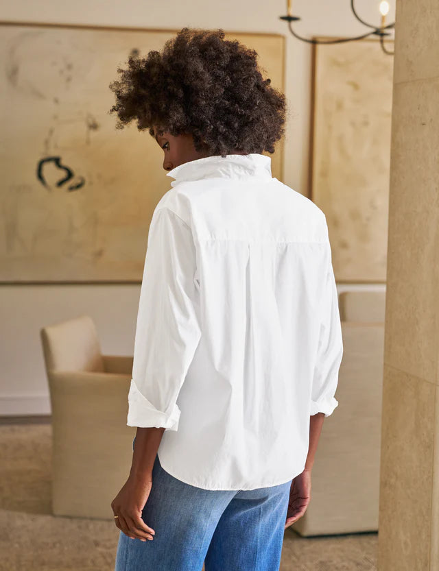 Frank &amp; Eileen Silvio Untuckable Button Up In White