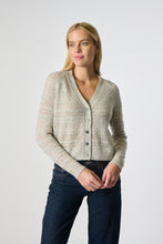 Load image into Gallery viewer, Kokun Pointelle Stitch Cardigan in Mist
