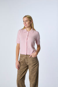 Kokun Polo Cardigan Tee in Pixie