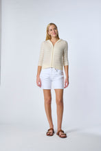 Load image into Gallery viewer, Kokun Cropped Zip Hoodie in Ivory
