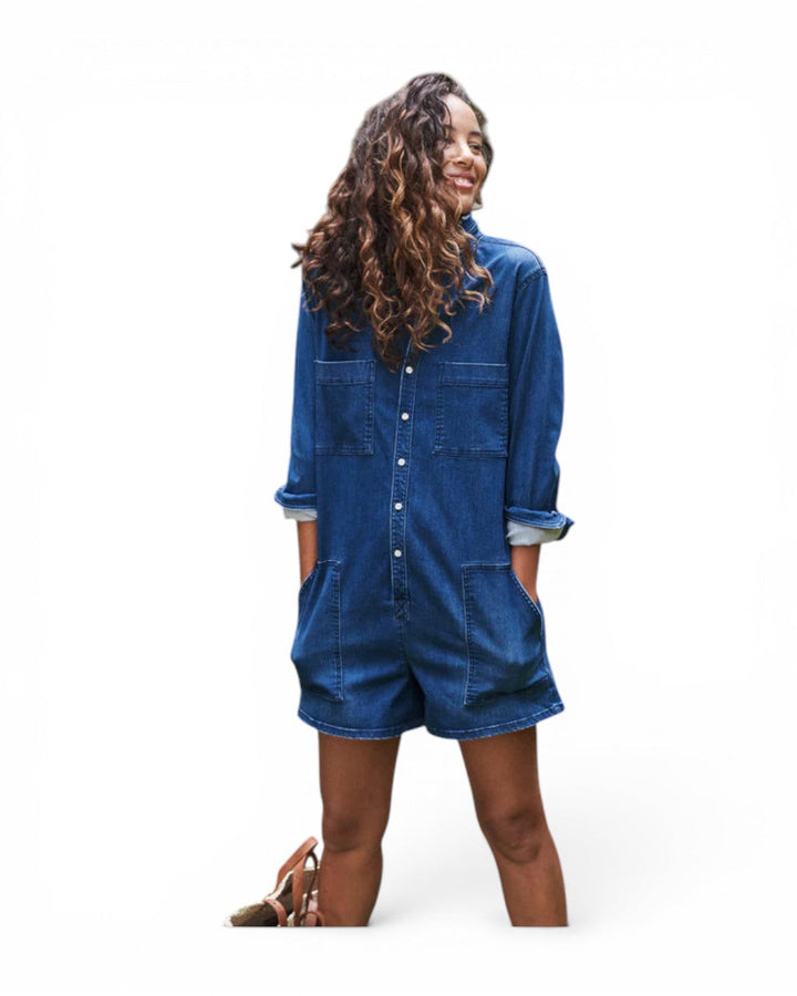Frank &amp; Eileeen Ireland Playsuit In 1977 Denim Wash
