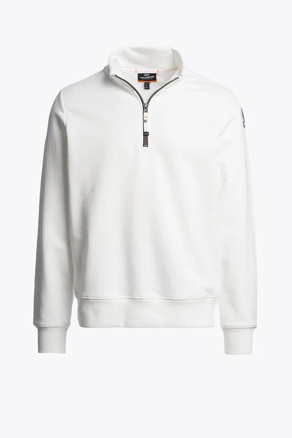 Parajumpers Broad Peak Half-Zip Fleece In White