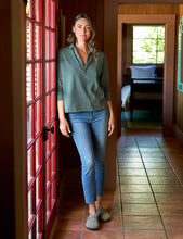 Load image into Gallery viewer, F&amp;E Patrick Jersey Popover Henley in Rosemary
