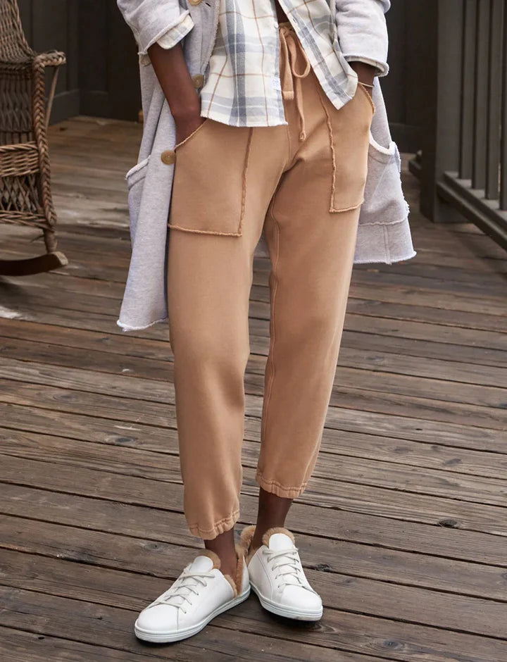 Frank &amp; Eileen Eamon Jogger Sweatpant In Camel