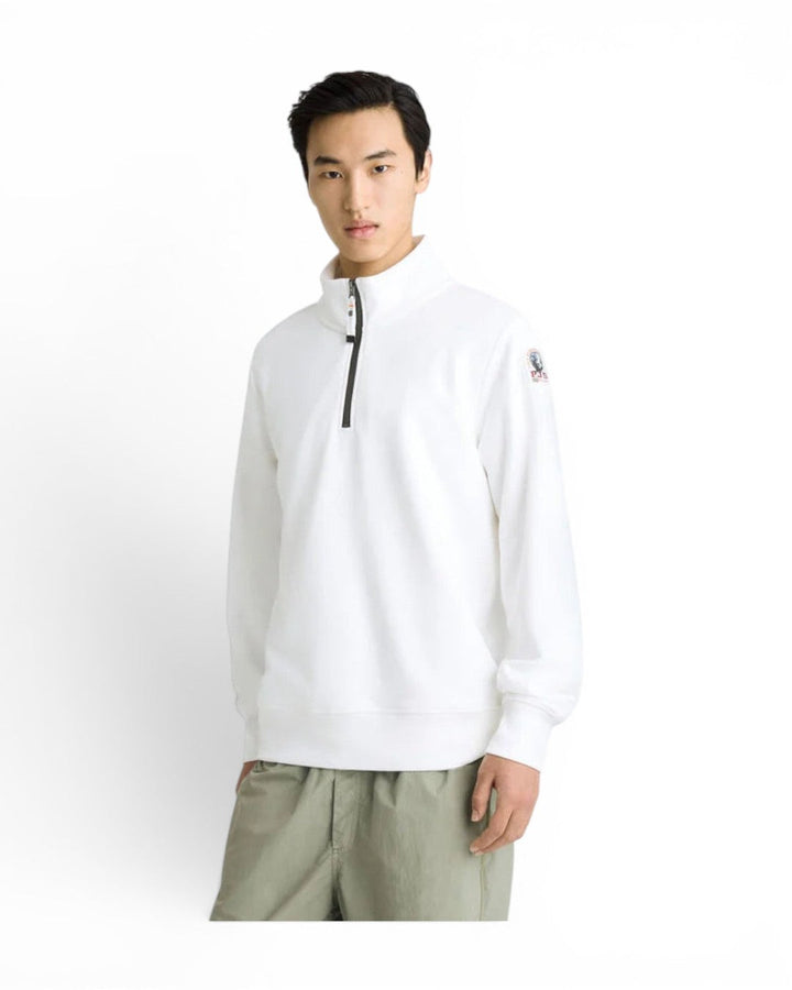 Parajumpers Broad Peak Half-Zip Fleece In White