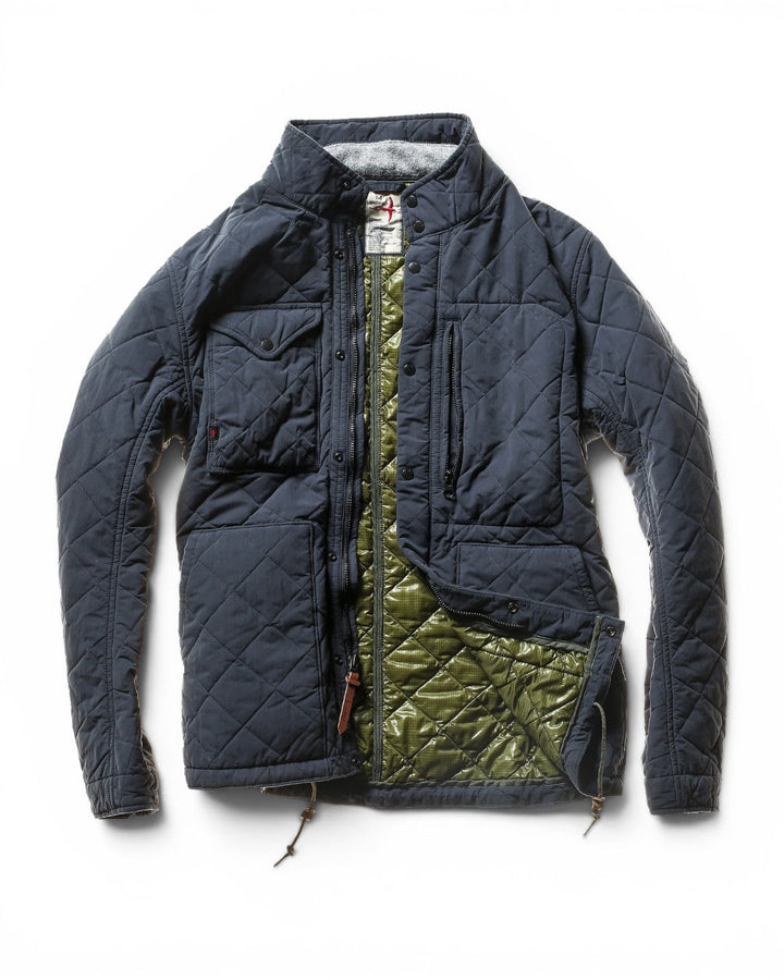 Relwen Quilted Tanker In Navy