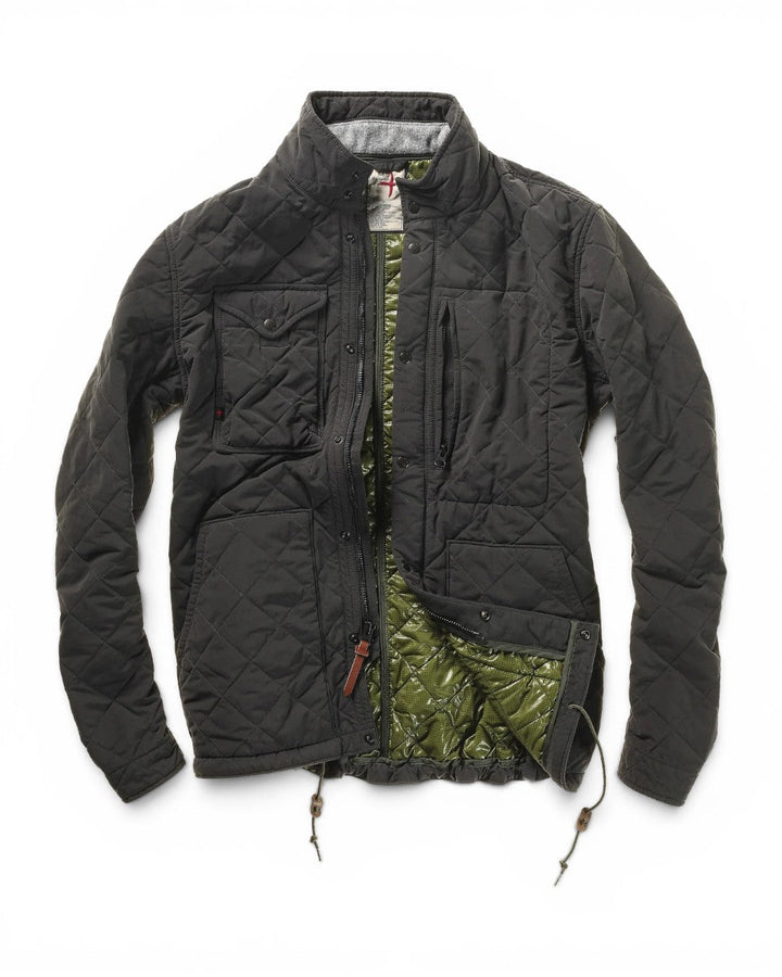 Relwen Quilted Tanker In Charcoal