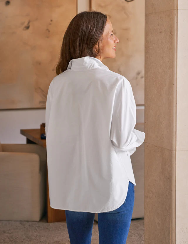 Frank &amp; Eileen Oona Continuous Sleeve In Superluxe White