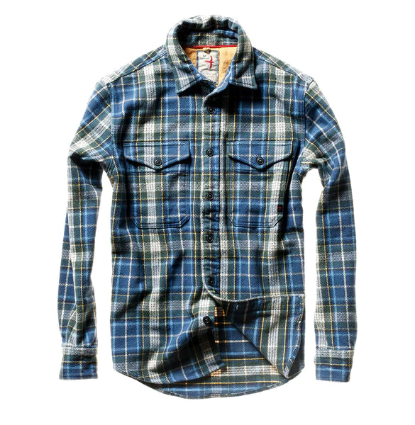 Relwen Blanket Flannel Plaid Heavyweight Button online Shirt Mens Large Shacket