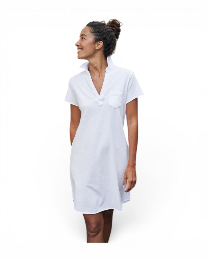 Frank &amp; Eileen Lauren Polo Dress In White
