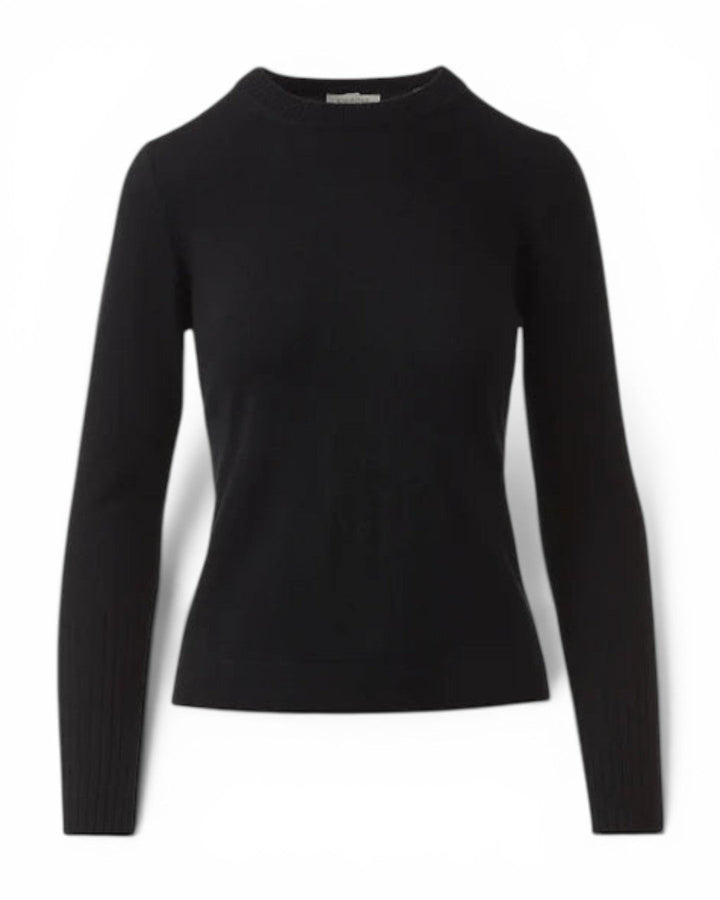 Kinross Cashmere Crewneck In Black