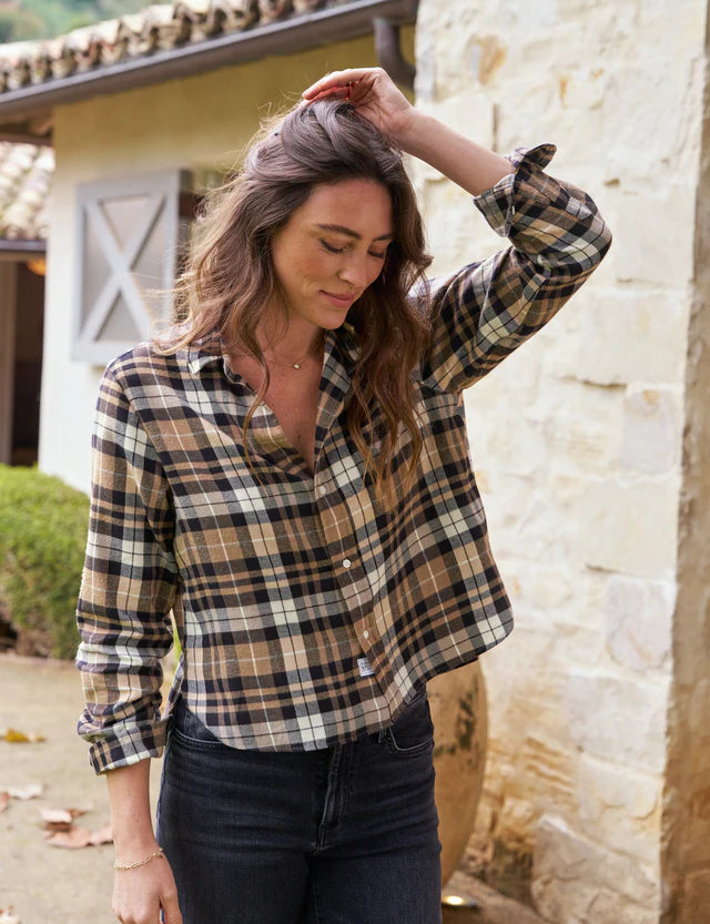 Frank &amp; Eileen Silvio In Sand, Camel And Black Plaid