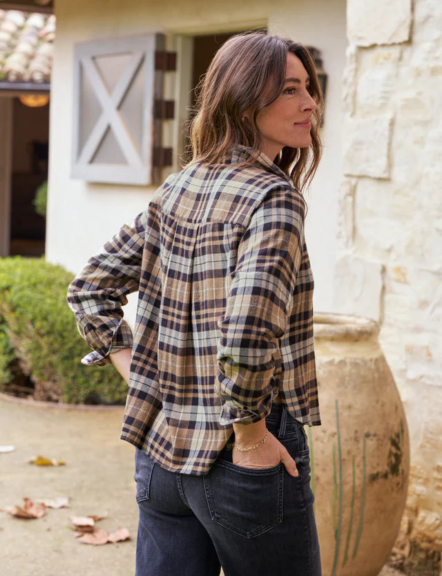 Frank &amp; Eileen Silvio In Sand, Camel And Black Plaid