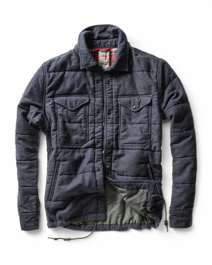 Relwen Moleskin Snap Cpo In Navy