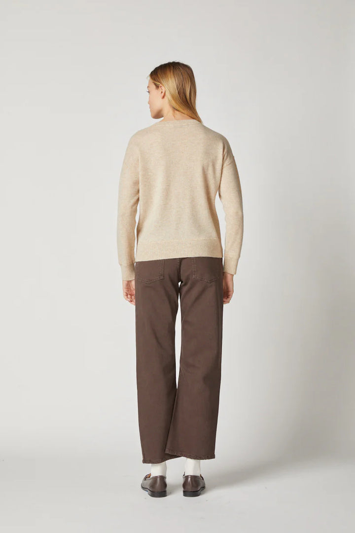 Kokun Crew With Lurex Coverstitch
