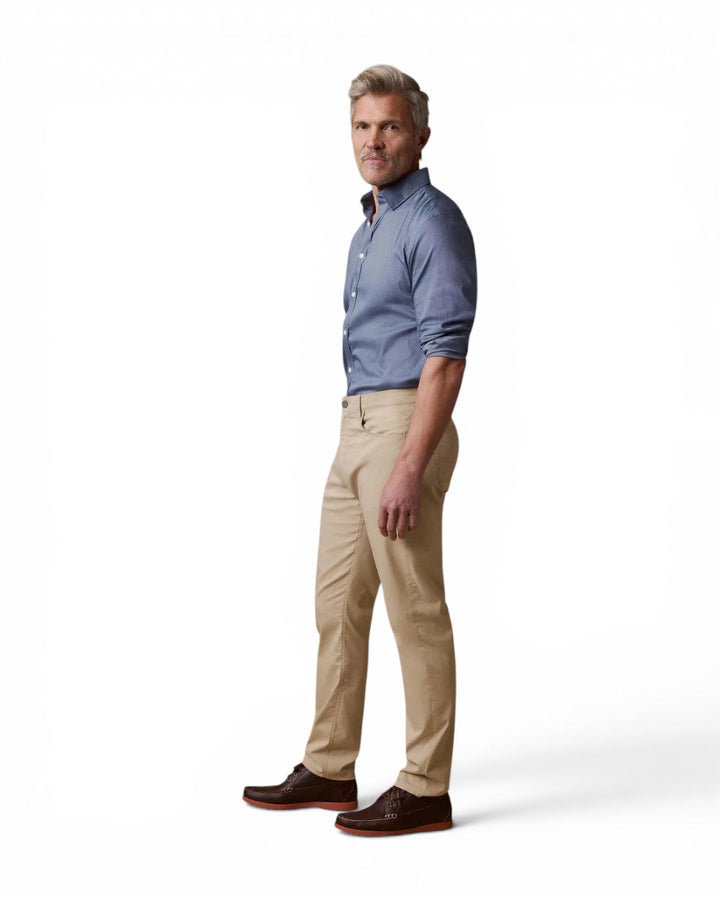 Faherty Men Movement 5-Pocket Pant In Island West Khaki