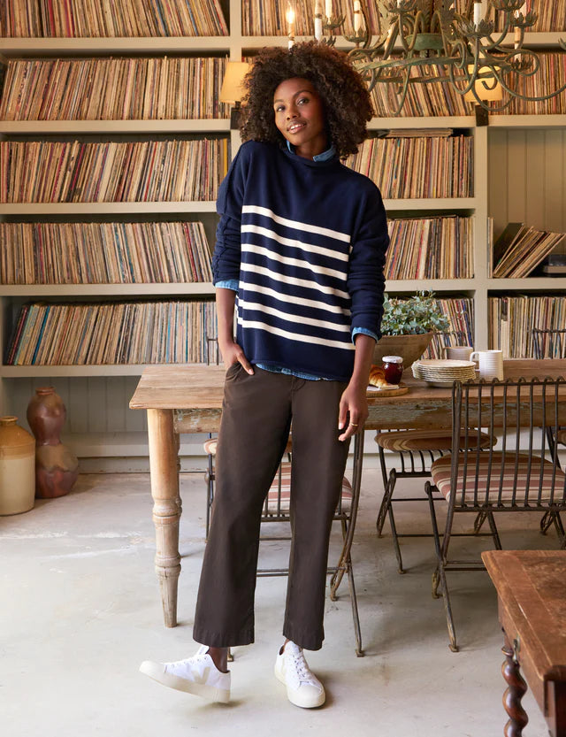 Frank &amp; Eileen Westport Italian Wide-Leg Chino In Irish Coffee