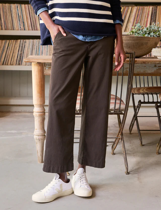 Frank &amp; Eileen Westport Italian Wide-Leg Chino In Irish Coffee