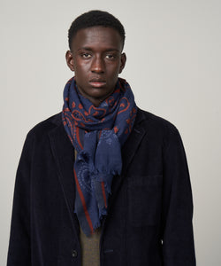 Hartford Scarf Indigo/Red