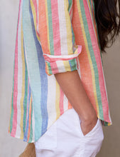 Load image into Gallery viewer, Eileen Classic Linen in Multi Color Stripe
