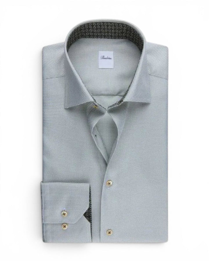 Stenstroms Light Green Contrast Shirt