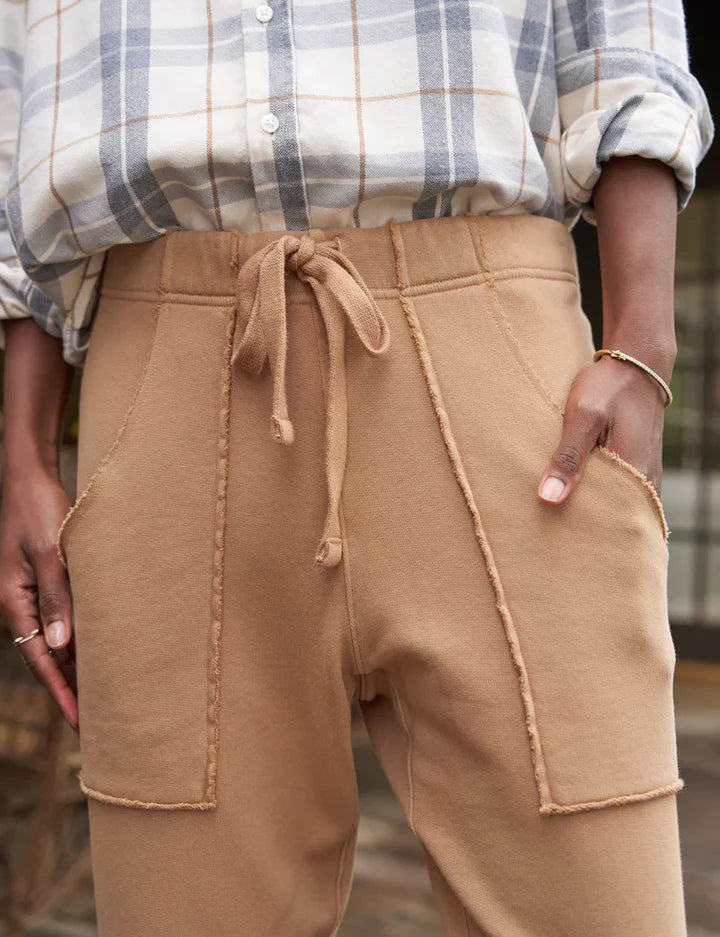 Frank &amp; Eileen Eamon Jogger Sweatpant In Camel