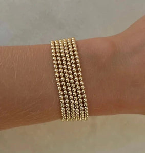 Karen Lazar Beaded Bracelet Yellow Gold Filled