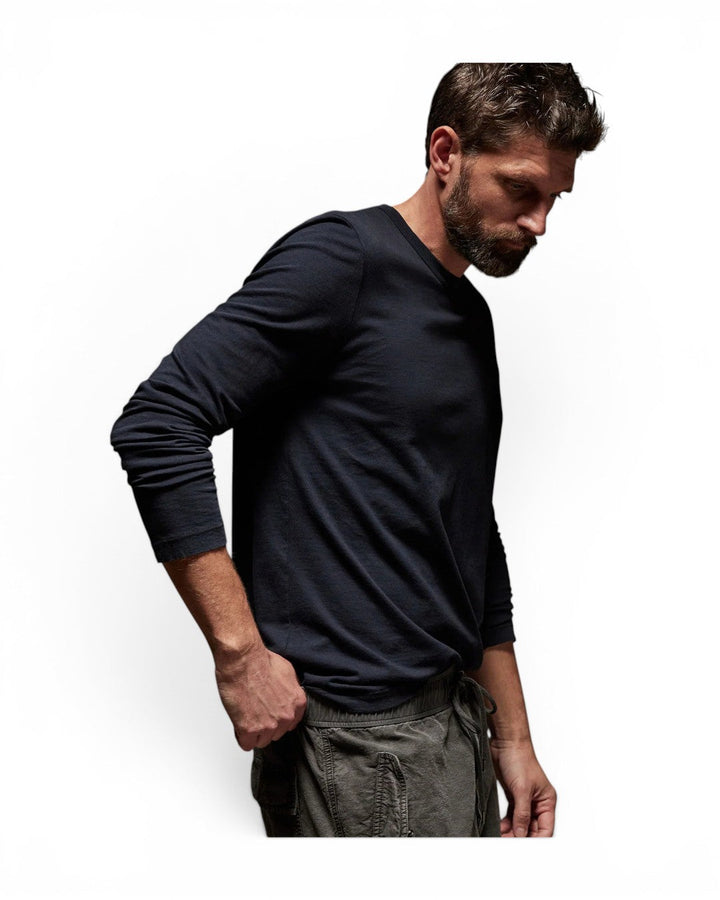 James Perse L/S Crew Neck In Deep