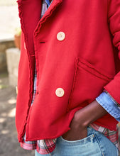 Load image into Gallery viewer, Frank &amp; Eileen Mini Belfast Peacoat in Crimson
