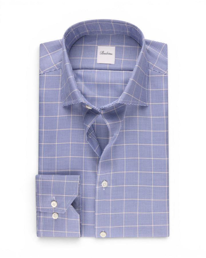 Stenstroms Shirt In Navy Check