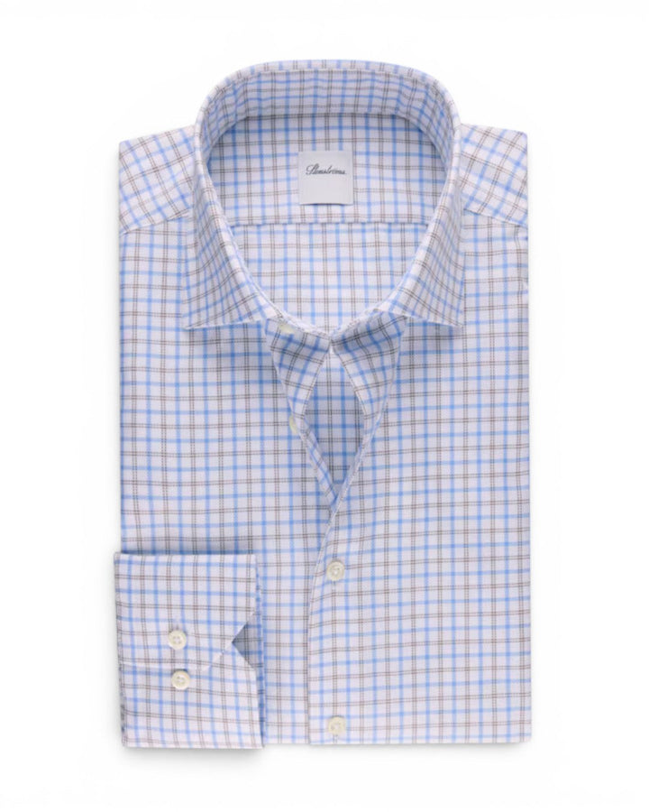 Stenstroms Shirt In Light Blue Check