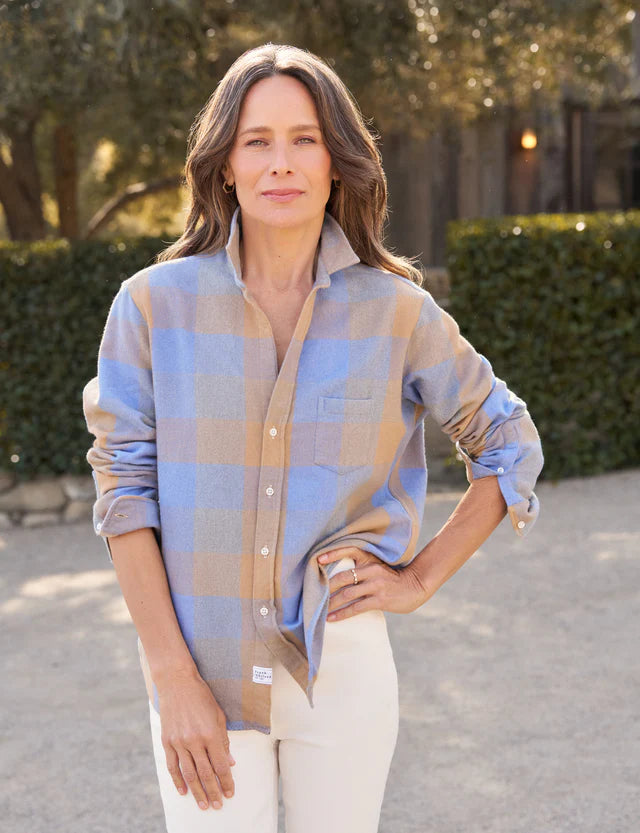 Frank &amp; Eileen Eileen In Blue And Camel Check