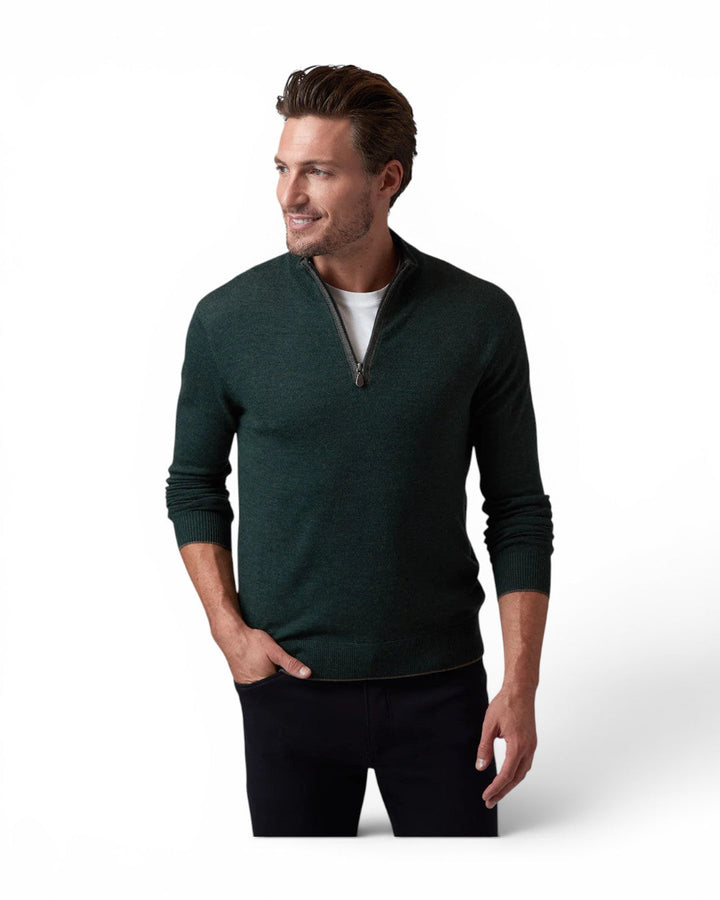 Raffi L/S Zip Mock In Forest