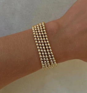 Karen Lazar Beaded Bracelet Yellow Gold Filled