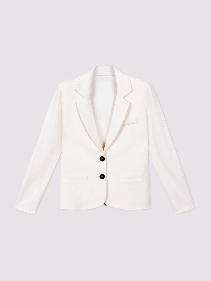 Repeat Tailored French Terry Sweatshirt Blazer In Ivory