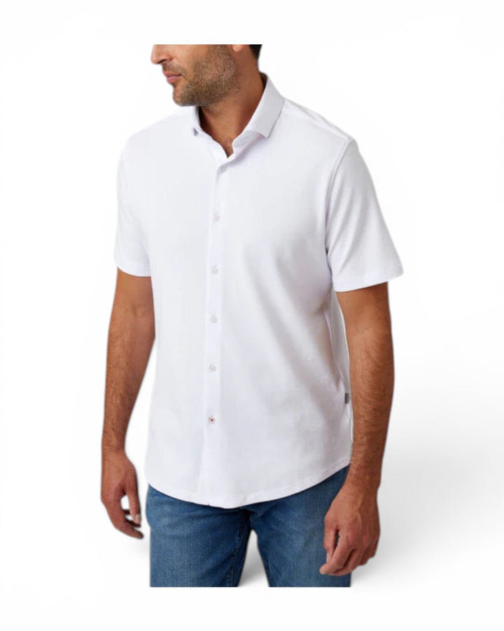 Stone Rose Origin White Short Sleeve Shirt