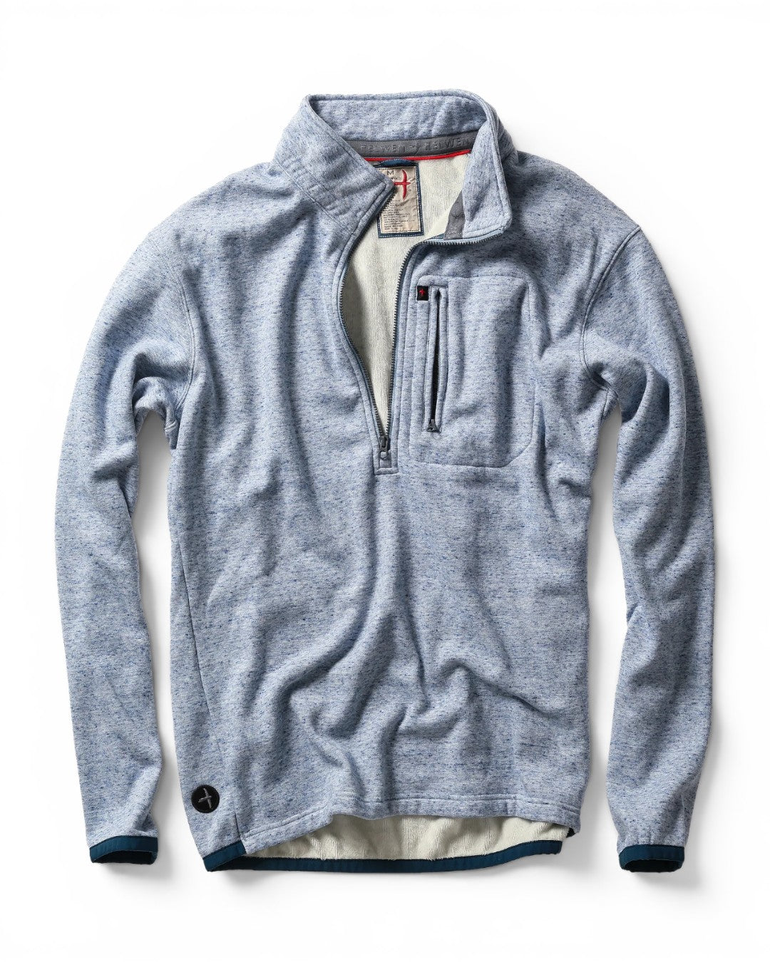 Relwen Micropile Half-Zip In Light Blue