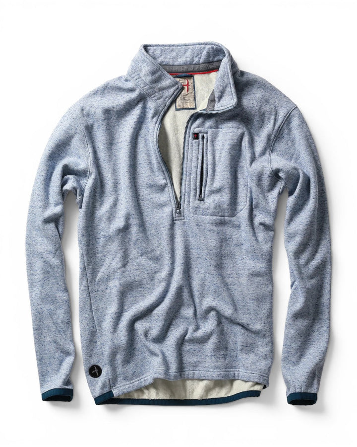 Relwen Micropile Half-Zip In Light Blue