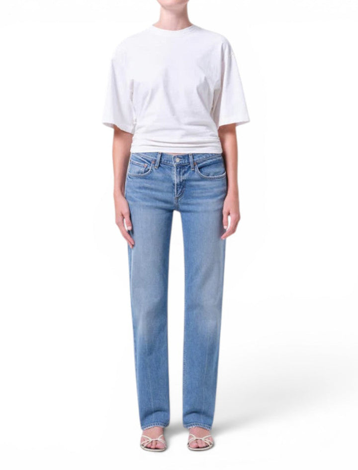 Agolde Low Rise Slim Jeans In Kindle
