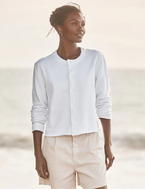 Frank &amp; Eileen Jackie Cardigan in White