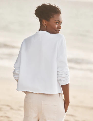 Frank &amp; Eileen Jackie Cardigan in White