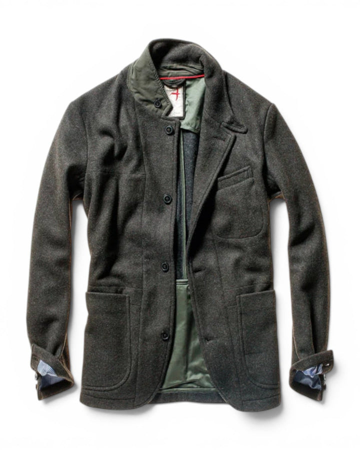 Relwen Melton Trap Blazer Dark Loden