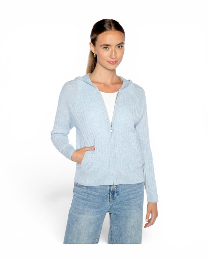 Kinross Raglan Rib Zip Hoodie