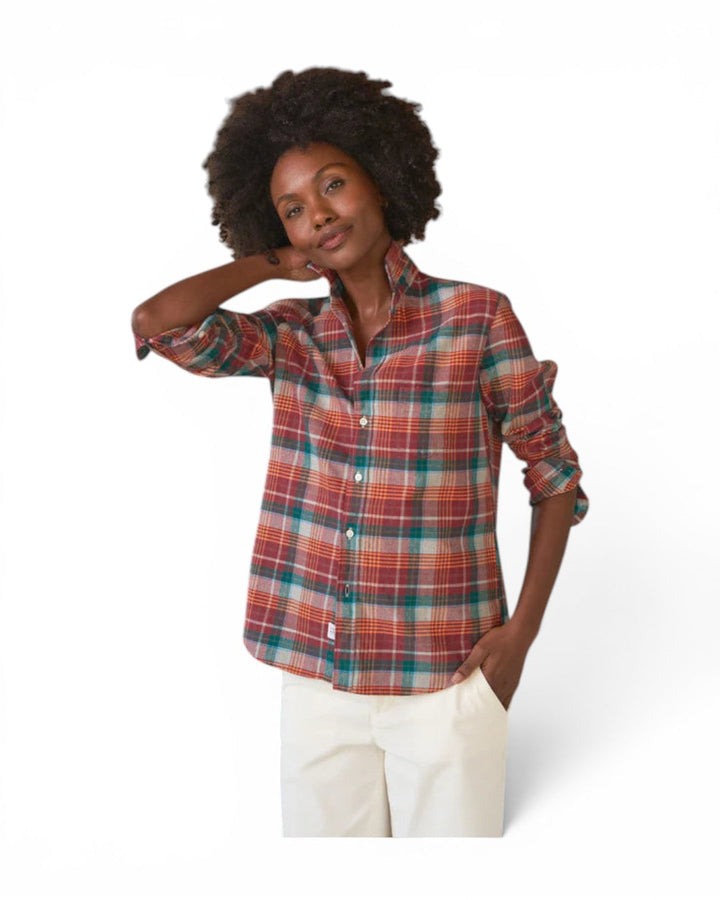 Frank &amp; Eileen Eileen Shirt In Wine/Green Plaid